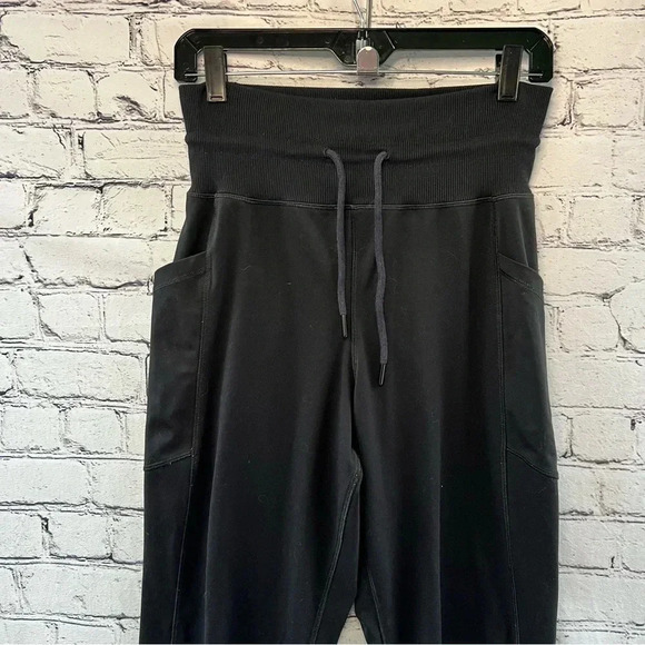 Marine Layer Weekend‎ Sport Black Jogger Pants High Waist Size Medium - Picture 4 of 6